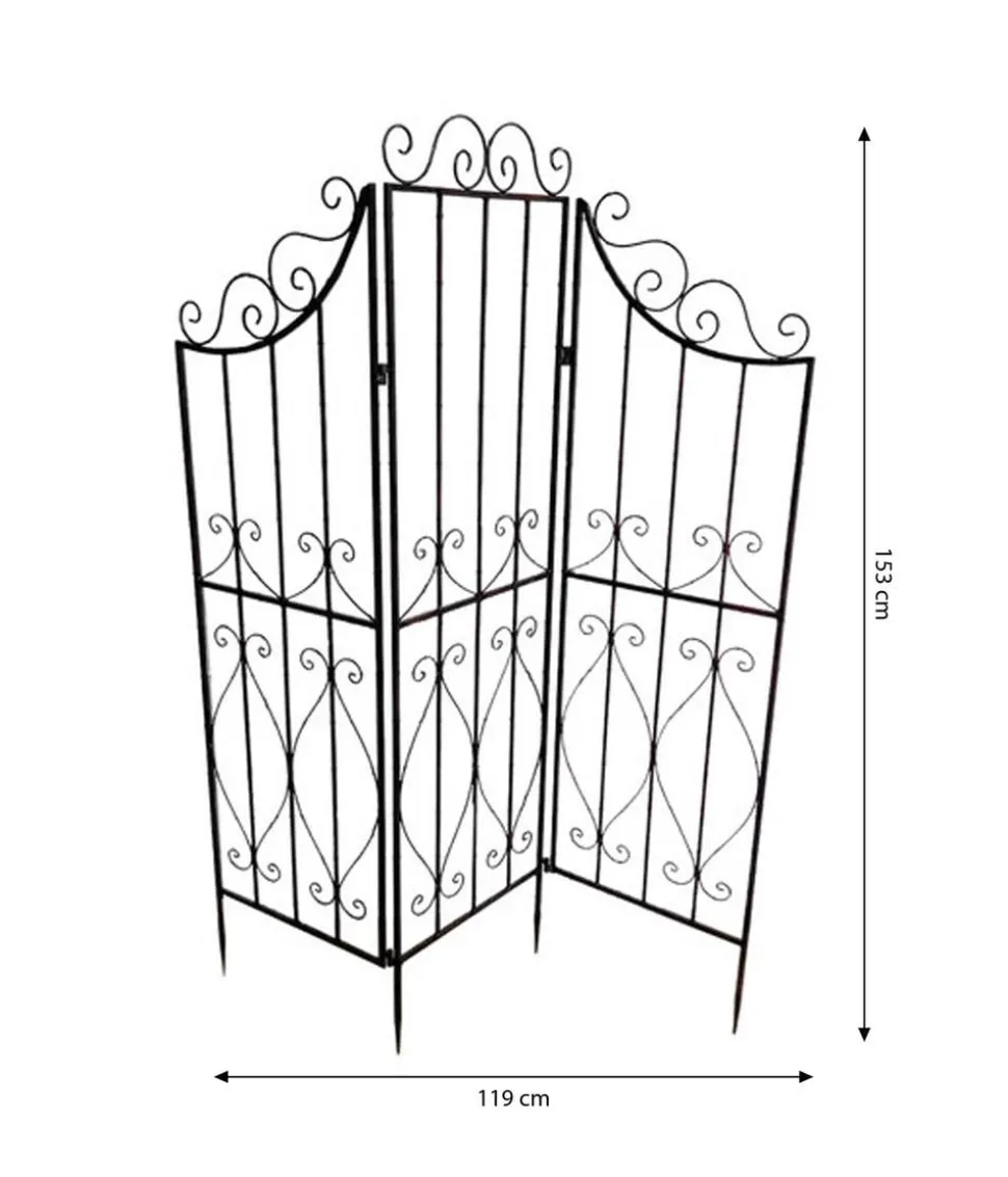 Dehner Metallparavent Antik