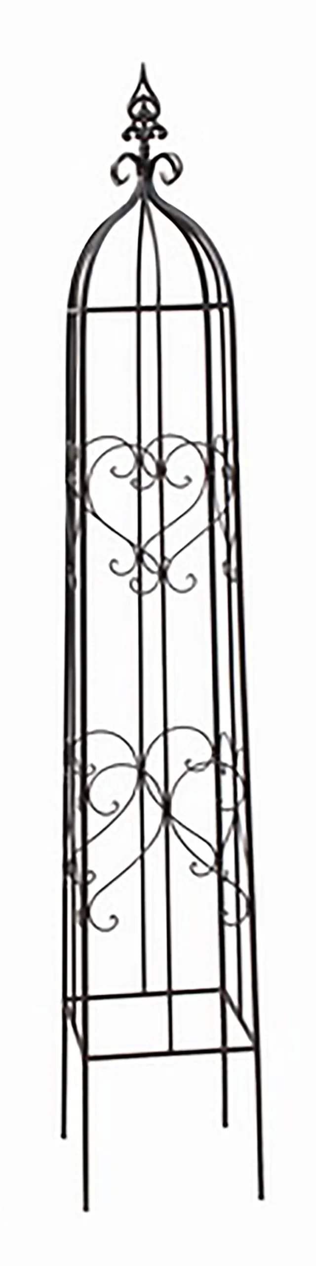 Dehner Metall-Rankobelisk Canterbury, grau