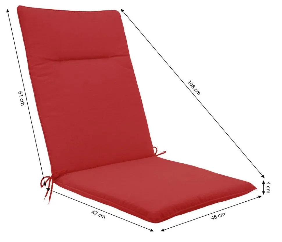 Dehner Mittellehnerauflage Veneto, ca. B48/H4/T108 cm