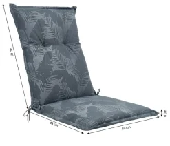 Dehner Mittellehnerauflage Lazio, ca. B50/H6/T108 cm
