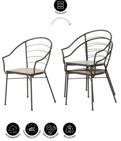 Dehner Mosaiksessel Chiara, terra-rosé