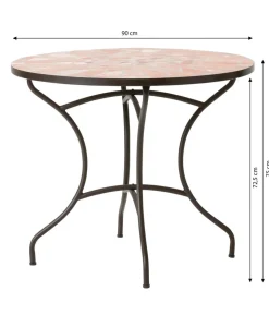 Dehner Mosaiktisch Chiara, terra-rosé