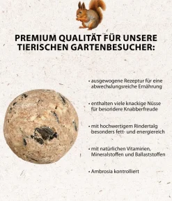 Dehner Natura Premium Eichhörnchen-Knödel, 6 Stk.
