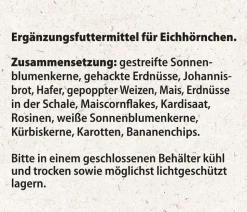 Dehner Natura Premium Eichhörnchenfutter Eichhörnchen-Mix, 600 g