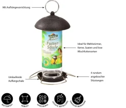 Dehner Natura Premium Futtersäule, Metall, klein