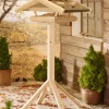 Dehner Natura Premium Futterhaus Wendelstein, natur, ca. B76/H32/T55 cm