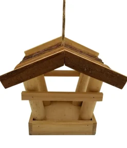 Dehner Natura Premium Futterhaus Sierra Madre, inkl. Ständer Alpstein, ca. B85/H149,5/T84,3 cm