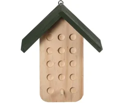 Dehner Natura Premium Futterhaus Rofan, geflammt, inkl. Ständer Alpstein, ca. B84,3/H129,7/T84,3 cm