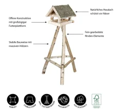 Dehner Natura Premium Futterfeder für Meisenknödel, ca. Ø7/L19 cm