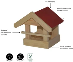 Dehner Natura Premium Futterstelle Pera, ca. Ø18,5/H43 cm