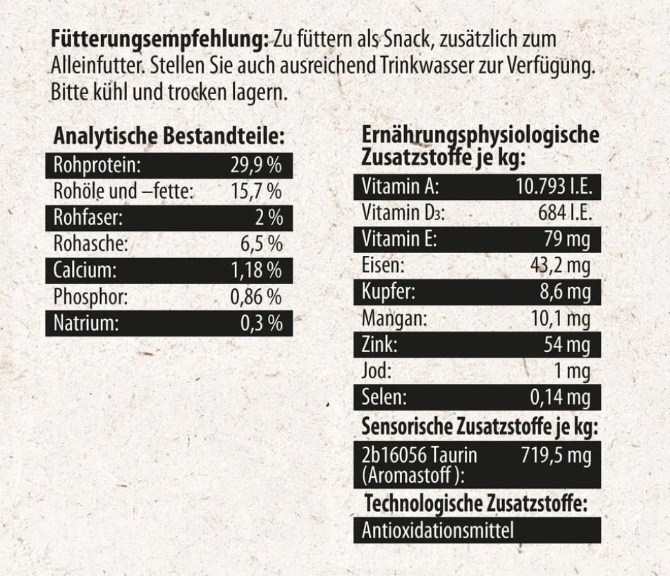 Dehner Natura Premium Igelfutter Igel-Keks Mix