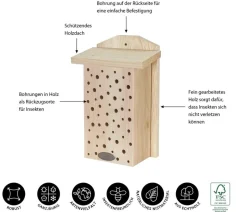 Dehner Natura Premium Insektenhotel Laurentia, ca. B19/H30/T11 cm