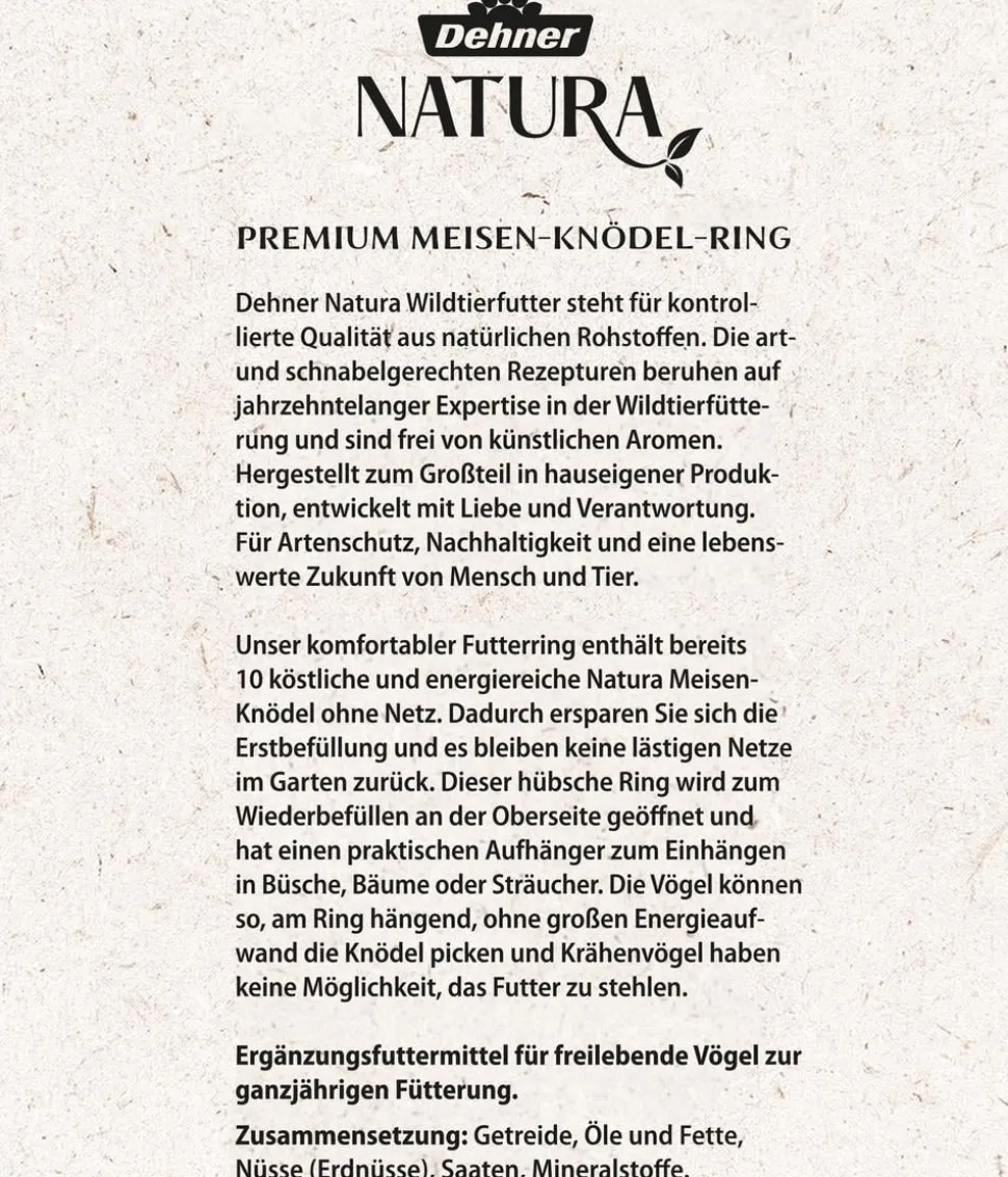 Dehner Natura Premium Meisenknödel-Ring gefüllt