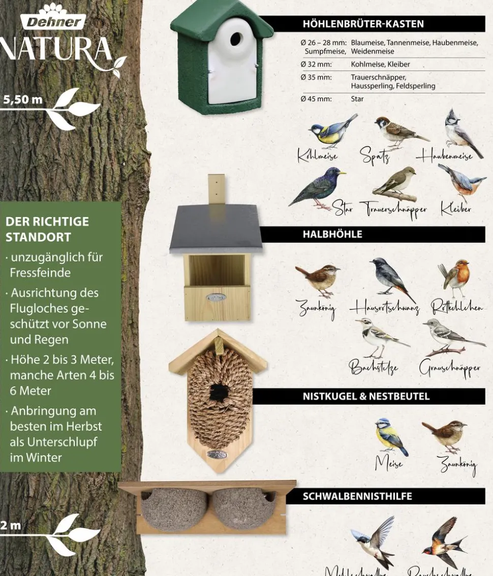 Dehner Natura Premium Nistkasten Lene