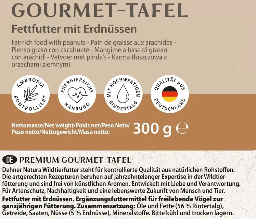 Dehner Natura Premium Spender für Futtertafeln mit Tafel-Mix, 7-teilig
