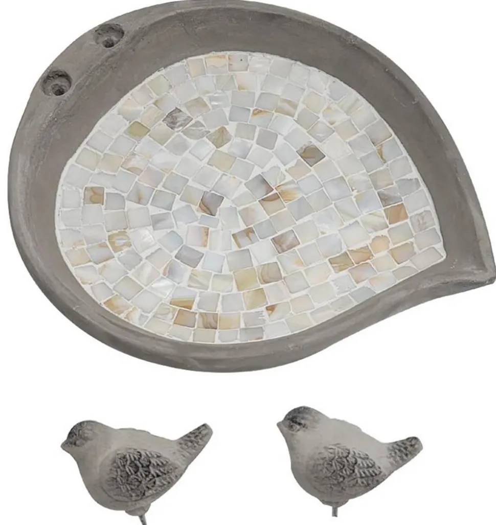Dehner Natura Premium Vogeltränke Trevi, ca. B30,5/H4,5/T26 cm