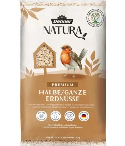Dehner Natura Premium Wildvogelfutter Halbe/Ganze Erdnüsse