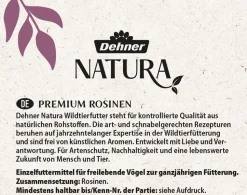 Dehner Natura Premium Wildvogelfutter Rosinen