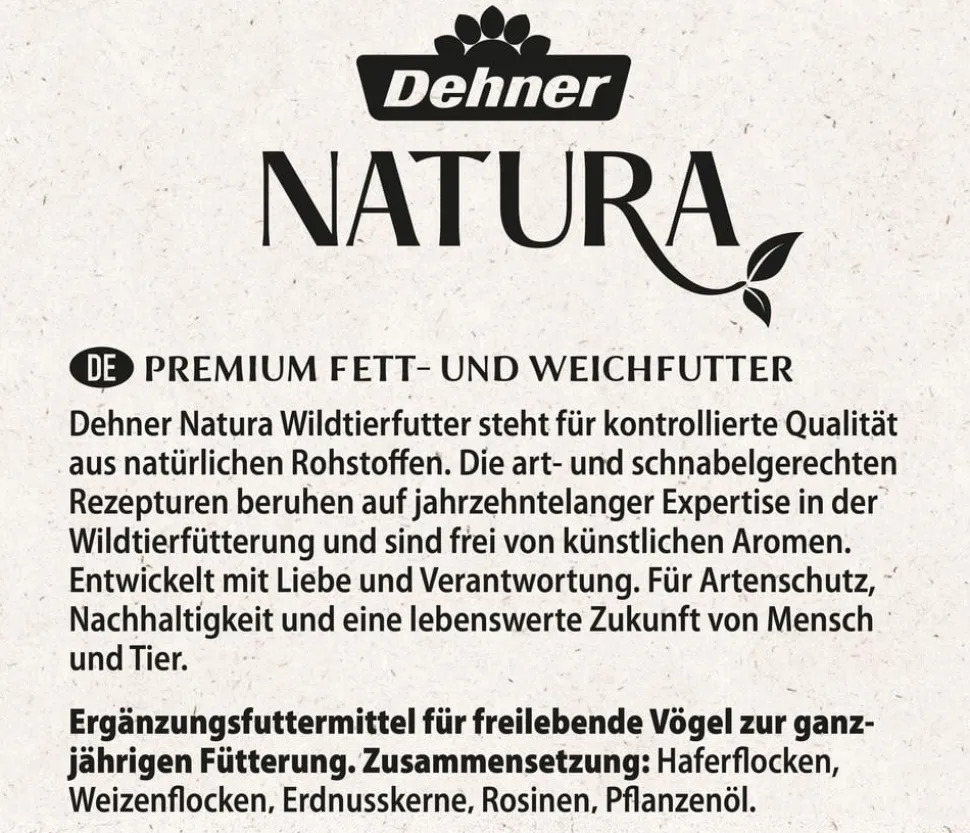 Dehner Natura Premium Wildvogelfutter-Set, Meisenknödel & Weichfutter, 2-teilig