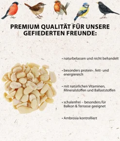 Dehner Natura Premium Wildvogelfutter Gourmet-Snackstange mit gehackten Erdnüssen