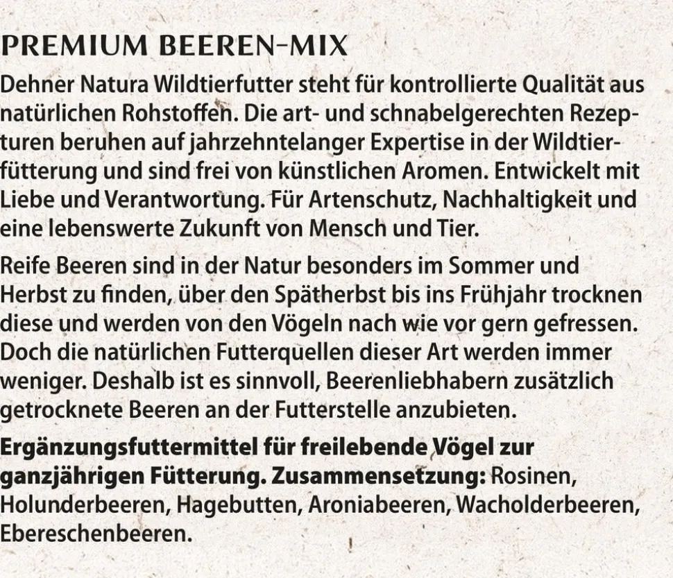 Dehner Natura Premium Wildvogelfutter Gehackte Erdnüsse
