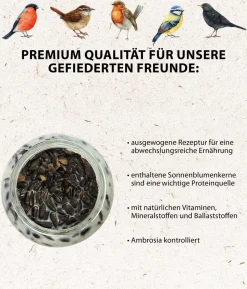 Dehner Natura Premium Wildvogelfutter Erdnussbutter im Glas, 3 x 2 Stk.