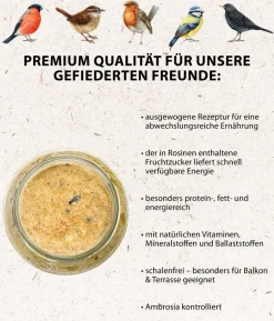 Dehner Natura Premium Wildvogelfutter Geschälte Sonnenblumenkerne