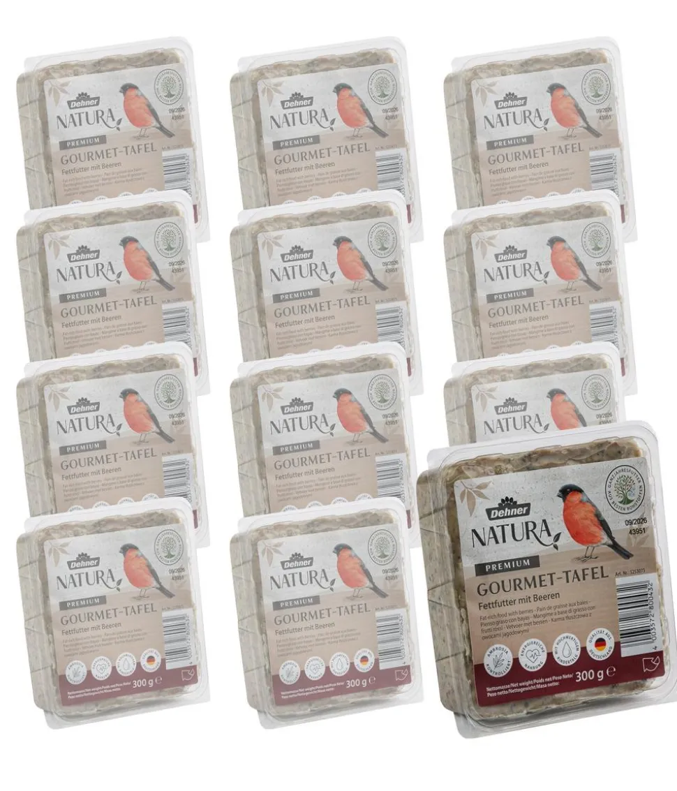 Dehner Natura Premium Wildvogelfutter Meisenknödel im Eimer, mit Netz