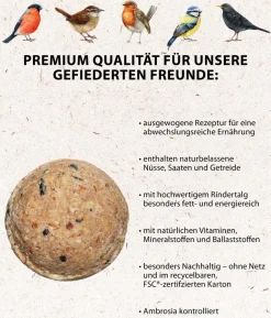 Dehner Natura Premium Wildvogelfutter Ganzjahresfutter Vitamin-Mix, 900 g