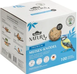Dehner Natura Premium Wildvogelfutter Meisenknödel im Karton, ohne Netz