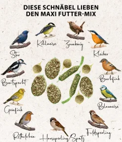 Dehner Natura Premium Wildvogelfutter Maxi Gourmet-Mix, 1.380 g