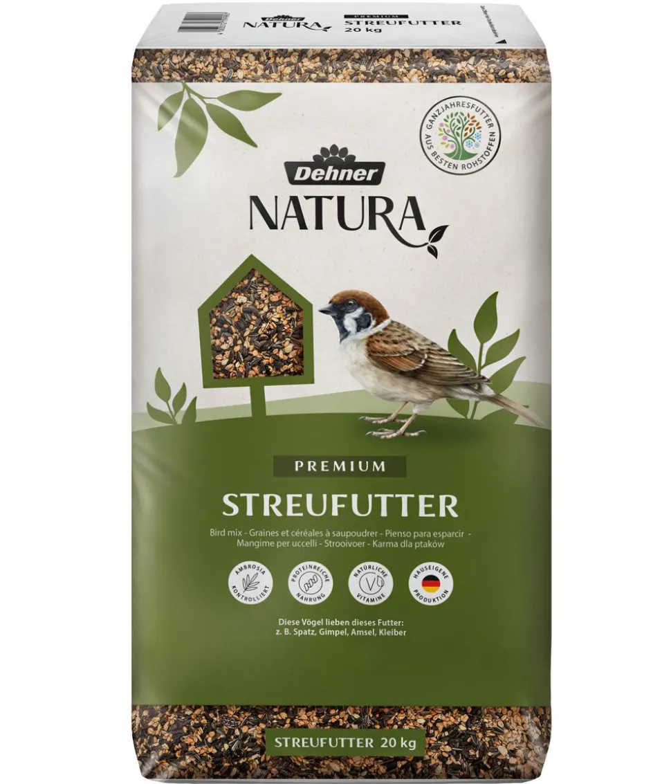Dehner Natura Premium Wildvogelfutter-Set, Meisenknödel & Streufutter, 2-teilig