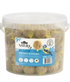Dehner Natura Premium Wildvogelfutter Meisenknödel im Eimer, mit Netz