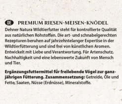 Dehner Natura Premium Wildvogelfutter Riesen-Meisenknödel, mit Netz