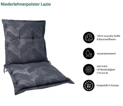 Dehner Niederlehnerauflage Lazio, ca. B50/H6/T100 cm