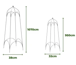 Dehner Obelisk-Set Tenda, 2-teilig