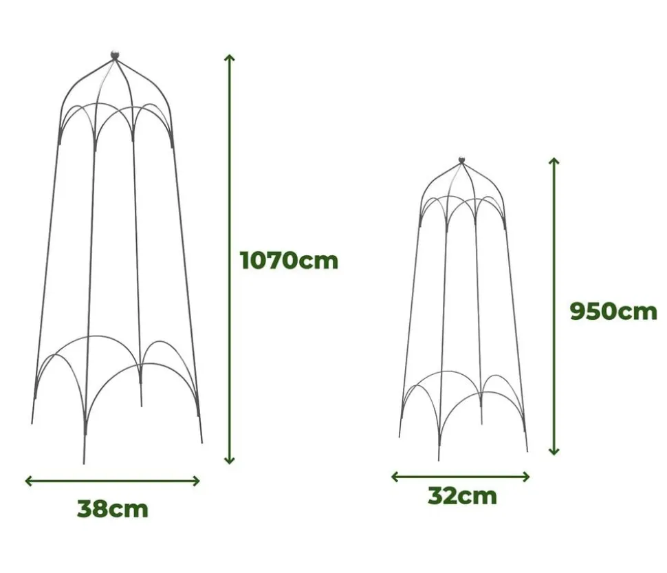 Dehner Obelisk-Set Tenda, 2-teilig