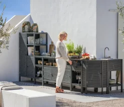 Dehner Outdoor-Küche Hochschrank Southampton, ca. B100/H165/T50 cm