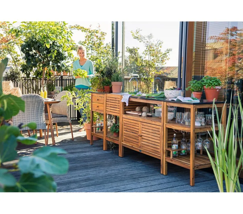 Dehner Outdoor-Küche Regal Southampton, ca. B50/H90/T50 cm