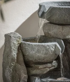 Dehner Polyethylen-Gartenbrunnen Gresta, solarfähig, ca. H97,5 cm