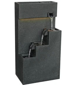 Dehner Polyethylen-Gartenbrunnen Gradino, solarfähig, ca. H80,5 cm