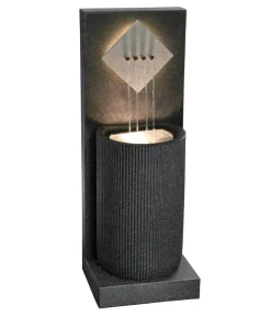 Dehner Polyethylen-Gartenbrunnen Tribola, solarfähig, ca. H86 cm