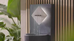 Dehner Polyethylen-Gartenbrunnen Triton, solarfähig, ca. H96,5 cm