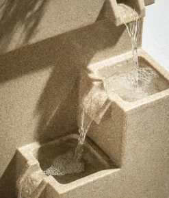 Dehner Polyethylen-Gartenbrunnen Gradino, solarfähig, ca. H80,5 cm