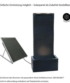 Dehner Polyethylen-Gartenbrunnen Altero, solarfähig, ca. H107 cm