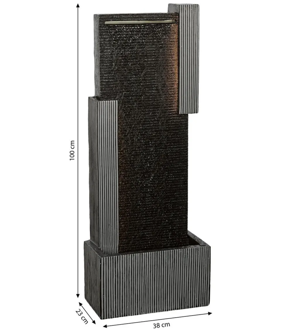 Dehner Polyresin-Gartenbrunnen Minerva, solarfähig, ca. H100 cm