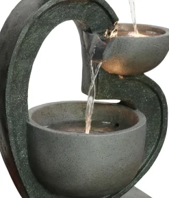 Dehner Polyresin-Gartenbrunnen Heart, solarfähig, ca. H72,5 cm