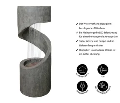 Dehner Polyresin-Gartenbrunnen Ronda, solarfähig, ca. H79,5 cm