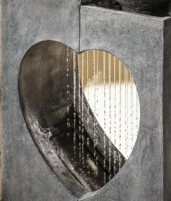 Dehner Polyresin-Gartenbrunnen Amor, solarfähig, ca. H99 cm