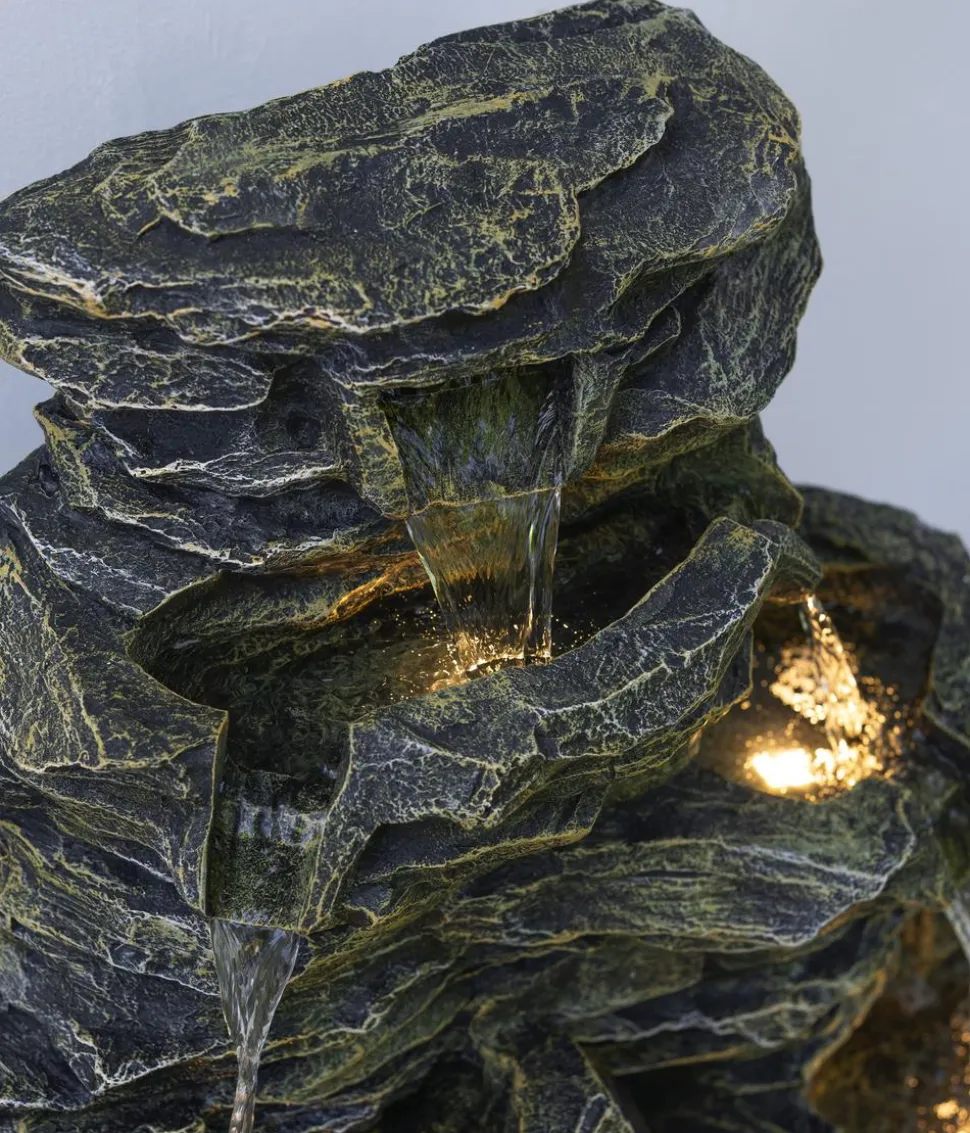 Dehner Polyresin-Gartenbrunnen Salto, solarfähig, ca. H99 cm